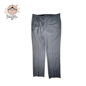 Calvin Klein Men’s 32x30 Gray Slim-Fit Dress Pants - Office or Formal Wear